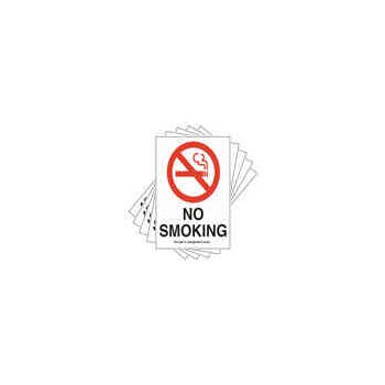 No Smoking Signs - set of 5