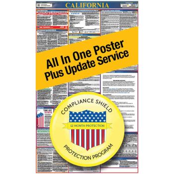 California All In One Poster + 2 Year Replacement Poster