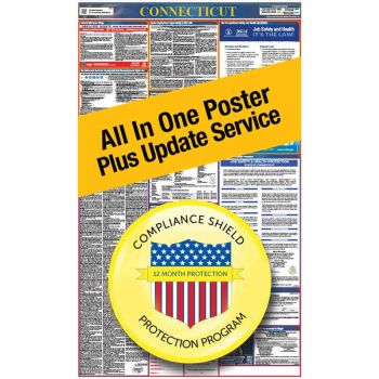 Connecticut All In One Poster + 3 Year Replacement Poster