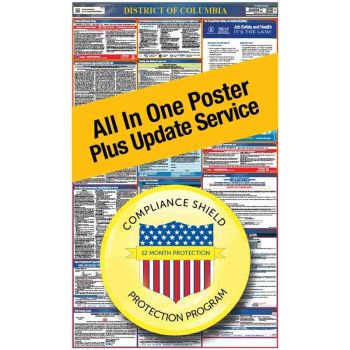 District of Columbia All In One Poster + 2 Year Replacement Poster