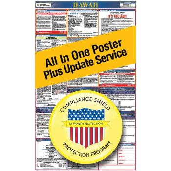 Hawaii All In One Poster + 1 Year Replacement Poster