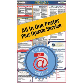 Indiana All In One Poster + 1 Year E-Update Service