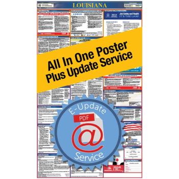 Louisiana All In One Poster + 3 Year E-Update Service