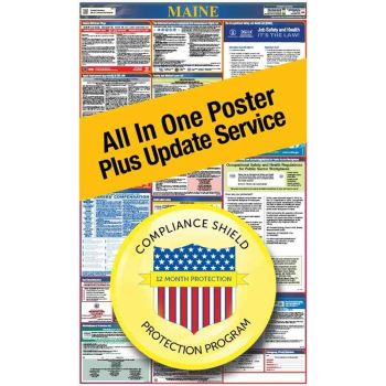 Maine All In One Poster + 2 Year Replacement Poster