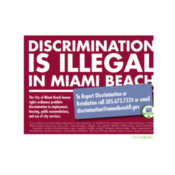 Miami Beach Discrimination is Illegal