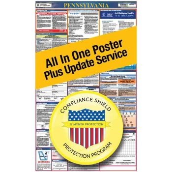 Pennsylvania All In One Poster + 2 Year Replacement Poster