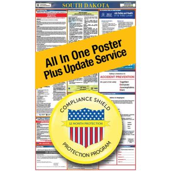 South Dakota All In One Poster + 3 Year Replacement Poster