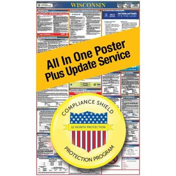 Wisconsin All In One Poster + 2 Year Replacement Poster