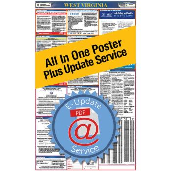 West Virginia All In One Poster + 1 Year E-Update Service