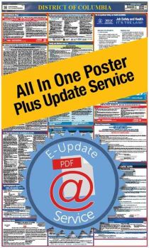 District of Columbia All In One Poster + 3 Year E-Update Service