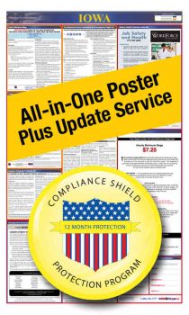 Iowa All in One Poster + 2 Year Replacement Poster