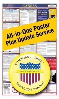 Kansas All in One Poster + 2 Year Replacement Poster