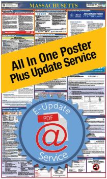 Massachusetts All In One Poster + 1 Year E-Update Service