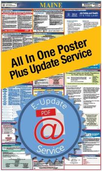 Maine All In One Poster + 3 Year E-Update Service