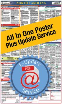 North Carolina All In One Poster + 1 Year E-Update Service