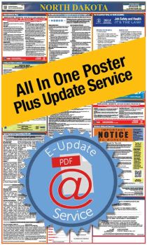 North Dakota All In One Poster + 1 Year E-Update Service