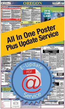 Oregon All In One Poster + 2 Year E-Update Service