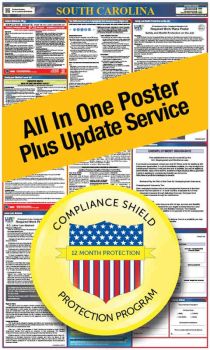 South Carolina All In One Poster + 2 Year Replacement Poster