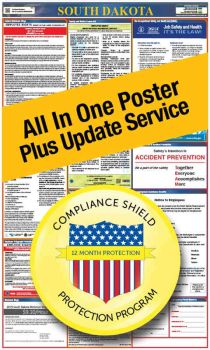 South Dakota All In One Poster + 3 Year Replacement Poster