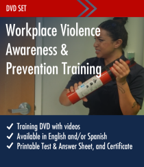 Workplace Violence Awareness & Prevention for Managers, Supervisors and Employees DVD Training