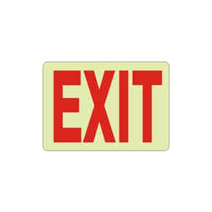 Exit Sign - Glow in the dark (10"x14")
