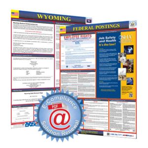 Wyoming State and Federal Poster + 1 Year E-Update Service