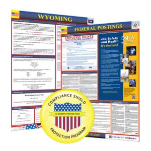 Wyoming State and Federal Poster + 2 Year Replacement Posters